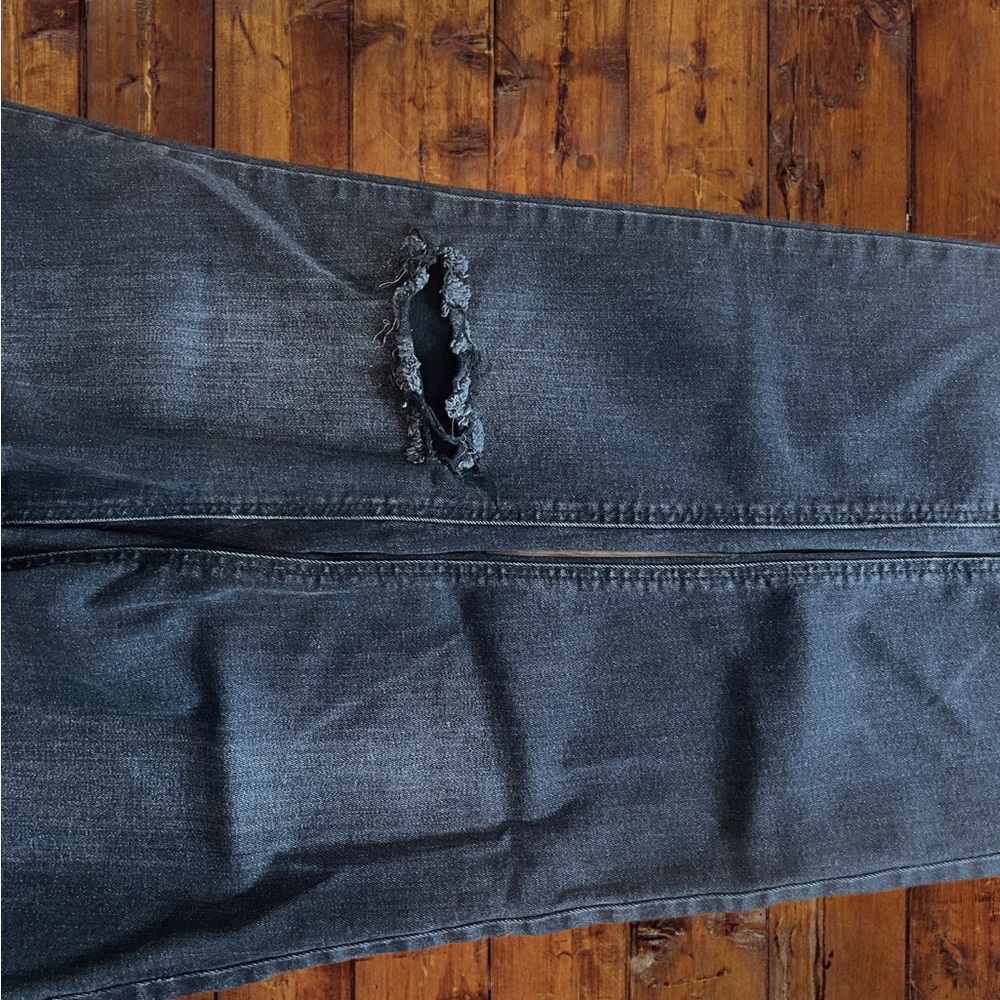 Old Navy Rockstar Super Skinny Jeans Women’s High Rise Distressed Size 12 - Picture 3 of 5